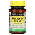 Вітамін B6 Mason Natural Vitamin B6 250 мг, 60 таблеток
