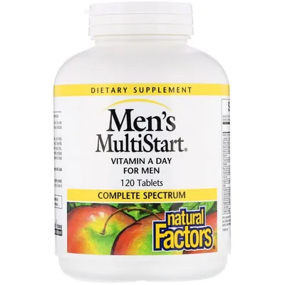 Вітаміни для чоловіків Natural Factors Men's MultiStart, 120 таблеток