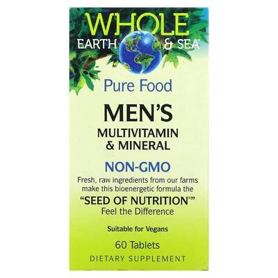 Витамины и минералы для мужчин Natural Factors Whole Earth & Sea Men's Multivitamin & Mineral, 60 таблеток