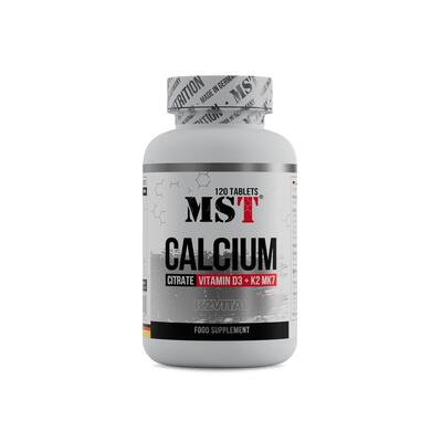Кальций цитрат+D3+K2 MST Nutrition Calcium citrate Vitamin D3+K2VITAL, 120 таблеток