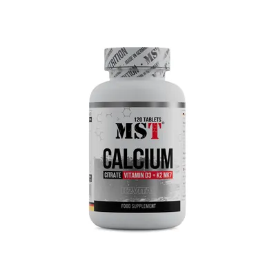 Кальцій цитрат+D3+K2 MST Nutrition Calcium citrate Vitamin D3 + K2VITAL, 120 таблеток