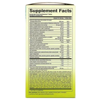 Комплекс для чоловіків старше 50 років Natural Factors Whole Earth & Sea Men's 50+ Multivitamin & Mineral, 60 таблеток