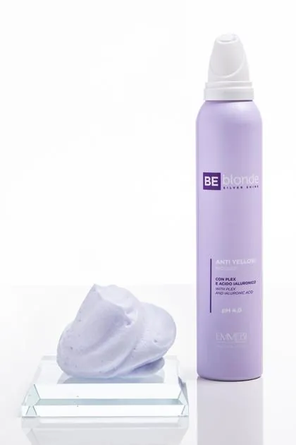 Мус для волосся Emmebi Italia BeBlond Silver Shine антижовтий, 200 мл