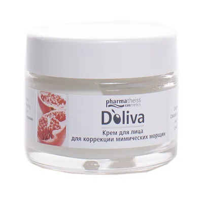 Крем для обличчя Doliva Olive&Pomegranate для корекції мімічних зморшок, 50 мл