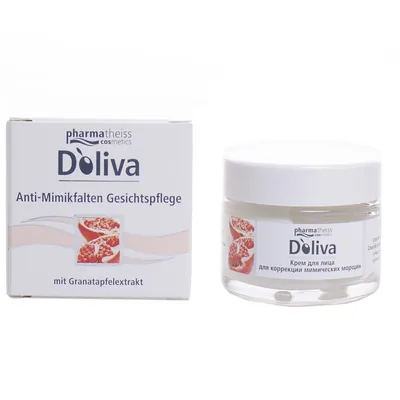 Крем для обличчя Doliva Olive&Pomegranate для корекції мімічних зморшок, 50 мл