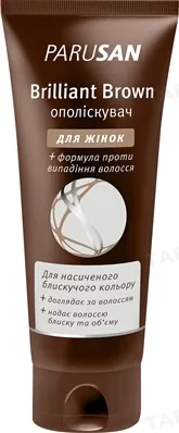 Ополіскувач для волосся Parusan Brilliant Brown для жінок тонуючий з формулою проти випадіння волосся, 150 мл