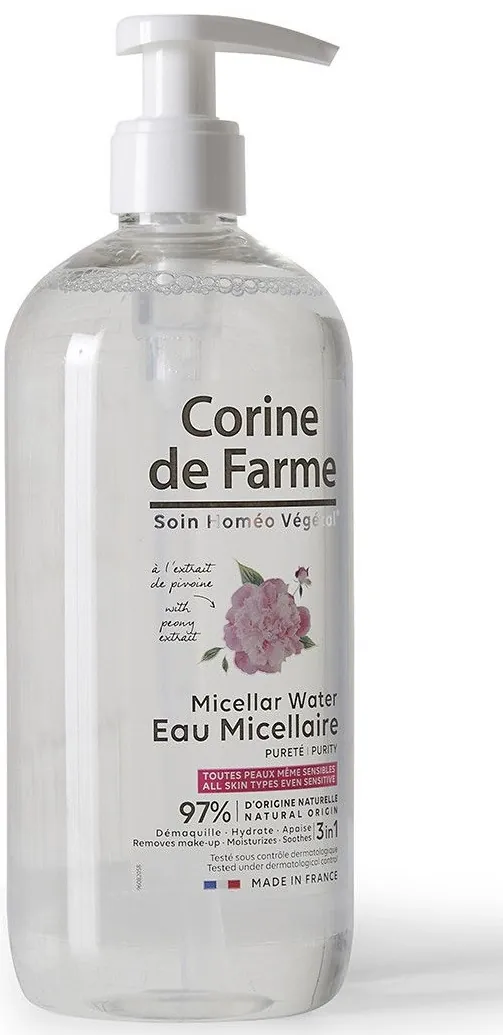 Вода міцелярна Corine De Farme очищаюча для обличчя, 500 мл