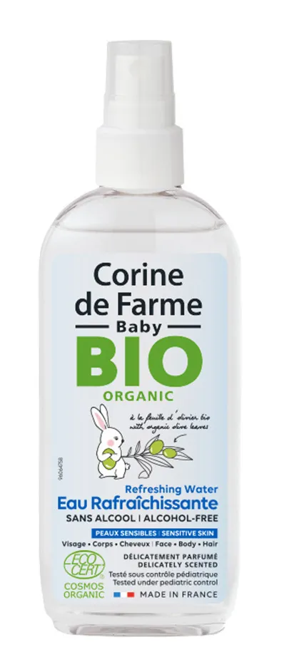 Вода освіжаюча Corine De Farme Bio Organic Baby дитяча для обличчя, 150 мл