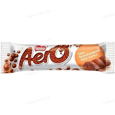 Батончик Aero з молочного пористого шоколаду, 30 г
