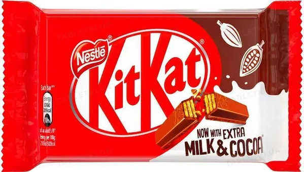 Батончик Kit Kat Fingers у молочному шоколаді, 41,5 г