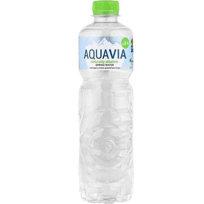 Вода мінеральна Aquavia негазована лужна рН 9,4, 0,5 л