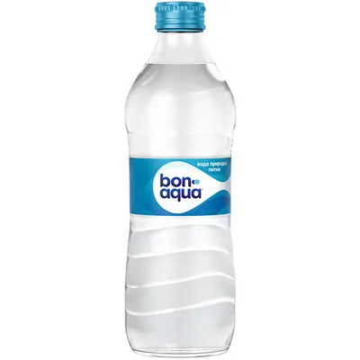Вода питна BonAqua негазована, скляна пляшка, 0,33 л