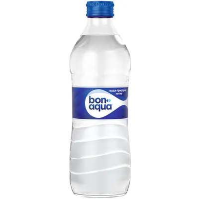 Вода питна BonAqua сильногазована, скляна пляшка, 0,33 л