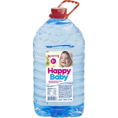 Вода питна Buvette Happy Baby дитяча негазована, 5 л