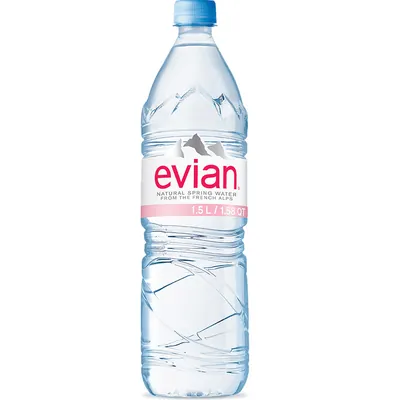 Вода мінеральна Evian негазована, 1,5 л