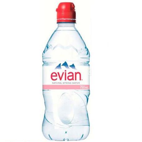 Вода минеральная Evian Спорт негазированная, 0,75 л