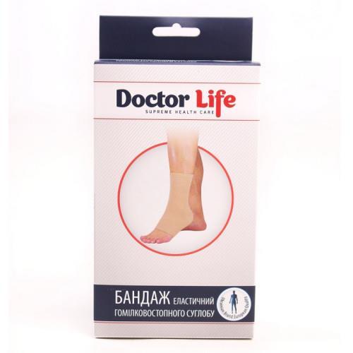 Бандаж на гомілковостопний суглоб Doctor Life AN-08 еластичний, колір бежевий, розмір XL