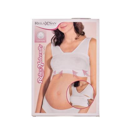 Майка для кормящих женщин Relaxsan RelaxMaternity, артикул 5700, белая, размер S