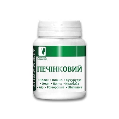 Миксофит Печеночный таблетки по 0.45 г №45 в бан.