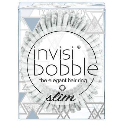 Резинка-браслет для волос Invisibobble Slim Marblelous You're Greyt, 3 шт