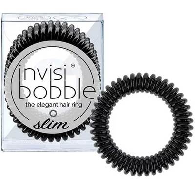 Резинка-браслет для волос Invisibobble Slim True Black, 3 шт