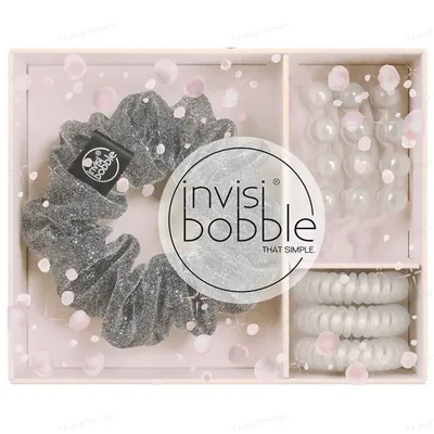 Подарунковий набір для волосся Invisibobble Sparks Flying Trio (резинки 4 шт + заколки 3 шт)