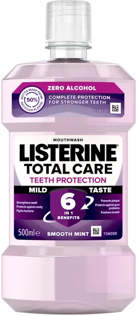 Ополіскувач для порожнини рота Listerine Total Care Teeth Priotection 6-в-1 Захист зубів, 500 мл