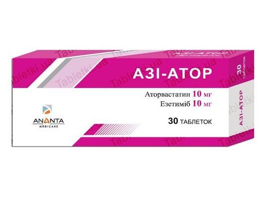 Азі-атор таблетки, в/плів. обол. №30 (10х3)