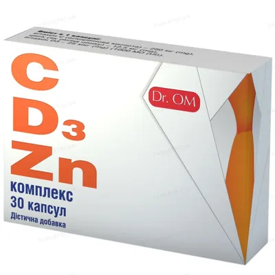 Комплекс C, D3, Zn Dr.OM капсули №30