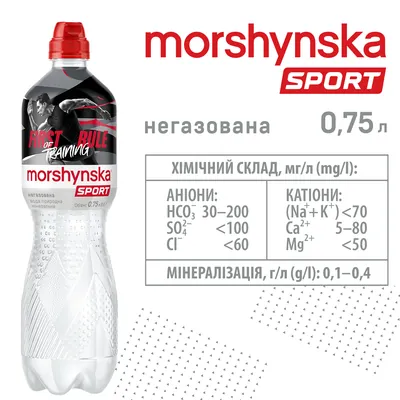 Вода мінеральна Моршинська Спорт негазована, 0,75 л