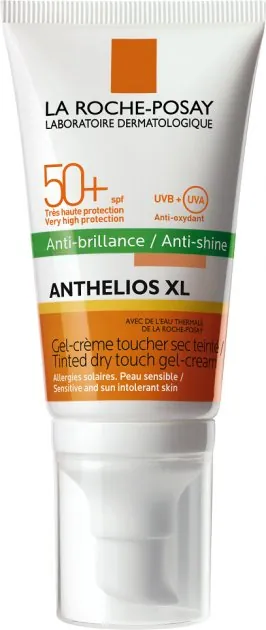 Гель-крем сонцезахисний La Roche-Posay Anthelios UVA 400 Oil Control тонуючим з матуючим ефектом для жирної чутливої шкіри обличчя, 50 мл