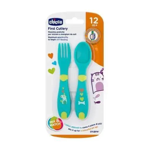 Набор ложка и вилка Chicco First Cutlery 16101.30 от 12 месяцев