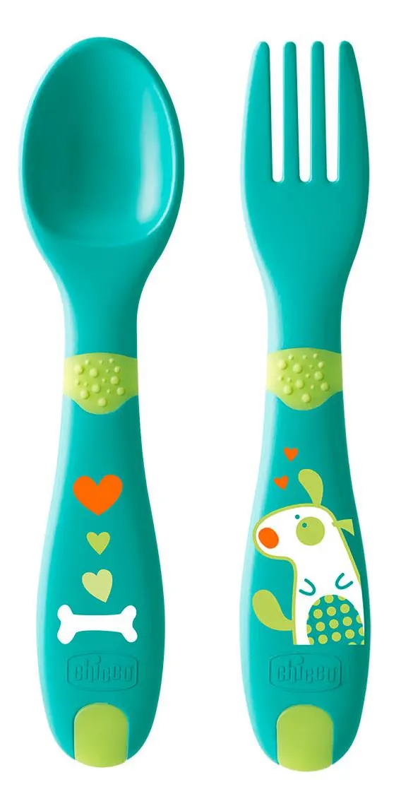 Набір ложка та виделка Chicco First Cutlery від 12 місяців (16101.30)
