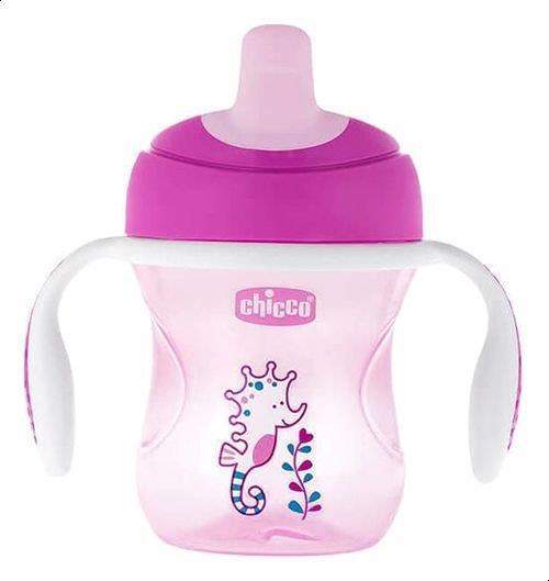 Поїльник непроливайка Chicco Training Cup з 6 місяців, рожевий, 200 мл