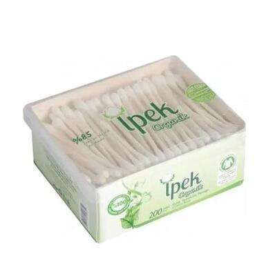 Ватные палочки Ipek Organic в пакете, 200 штук