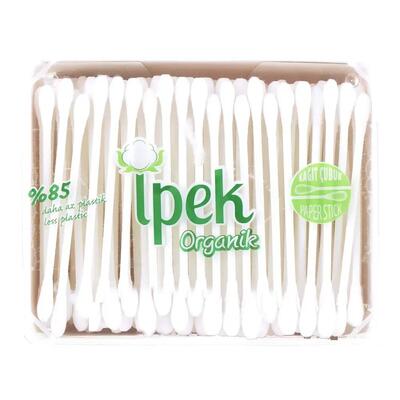 Ватні палички Ipek Organic в пакеті, 200 штук