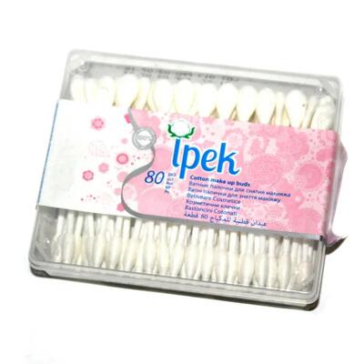 Ватные палочки Ipek, 80 штук в коробке