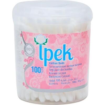 Ватные палочки Ipek, 100 штук в бан.