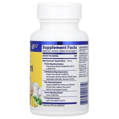 Пищеварительные ферменты Enzymedica Digest Spectrum, 90 капсул