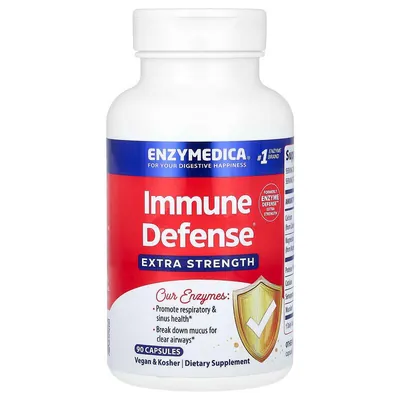 Імунний захист Enzymedica Immune Defense Extra Strength з протеолітичними ферментами, 90 капсул