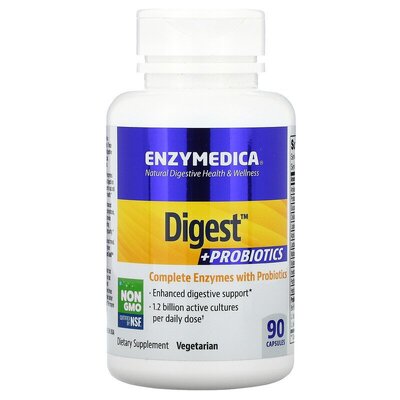 Ферменты и пробиотики Enzymedica Digest+Probiotics, 90 капсул