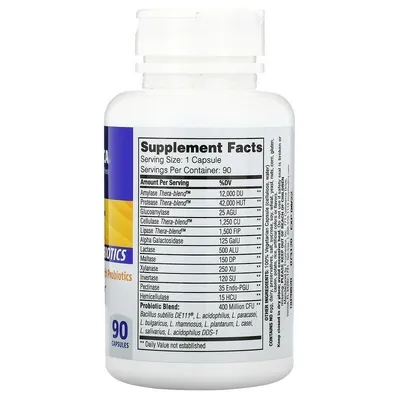 Ферменти і пробіотики Enzymedica Digest + Probiotics, 90 капсул