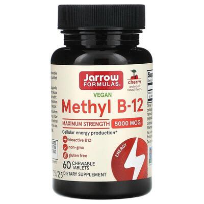 Метил В12 Jarrow Formulas Methyl B-12 5000 мкг, 60 леденцов