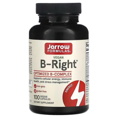 Вітаміни групи В Jarrow Formulas B-Right, 100 капсул
