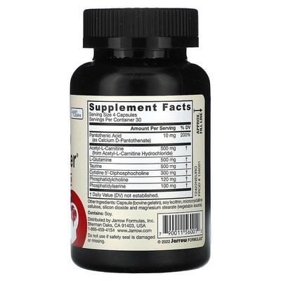 Витамины для памяти Jarrow Formulas Neuro Optimizer, 120 капсул