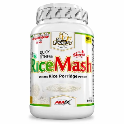 Каша рисова Amix Nutrition Mr.Popper's RiceMash полуниця-йогурт, 600 г