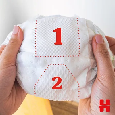 Підгузки Huggies Extra Care дитячі, розмір 2, 3-6 кг, 58 шт
