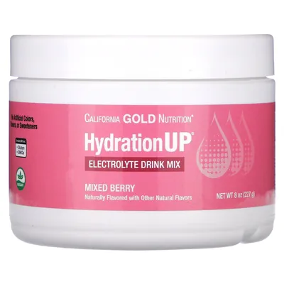 Електроліти California Gold Nutrition HydrationUP ягідна суміш, 227 г