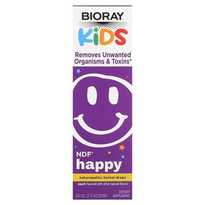 Антипаразитное средство Bioray Kids NDF Happy для детей с персиковым вкусом, 60 мл