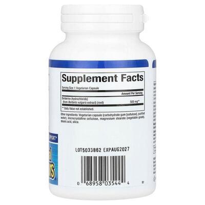 Берберин Natural Factors WellBetX Berberine 500 мг, 60 вегетарианских капсул